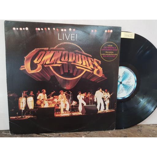 COMMODORES Live, 2x 12" vinyl LP. STML60072