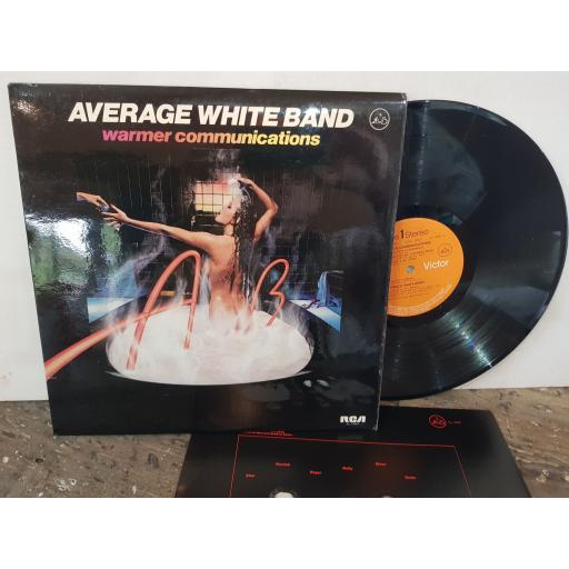 AVERAGE WHITE BAND Warmer communications, 12" vinyl LP. XL13053
