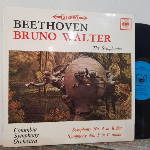 BRUNO WALTER / COLUMBIA SYMPHONY ORCHESTRA / LUDWIG VAN BEETHOVEN Symphony no.5 / symphony no.4, 12" vinyl LP. SBRG72058.