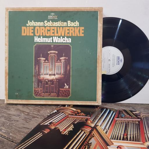 1st PRESS 1984. 15 x VINYL LOOKS UNPLAYED. . JOHANN SEBASTIAN BACH, HELMUT WALCHA The organ works, 15x 12" vinyl LP. 2722031.