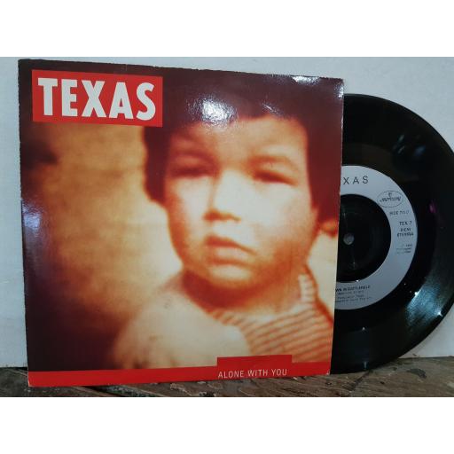 TEXAS alone with you. Down in Battlefield. 7" VINYL SINGLE. TEX7