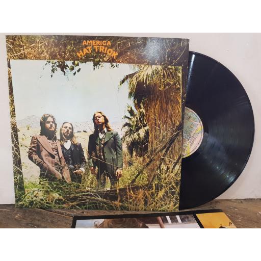 AMERICA Hat trickK56016, 12" vinyl LP WITH POSTER.