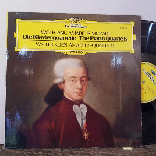 WOLFGANG AMADEUS MOZART, WALTER KLIEN AMADEUS-QUARTETT Die klavierwuartette - the piano quartets, 12" vinyl LP. 2531368.