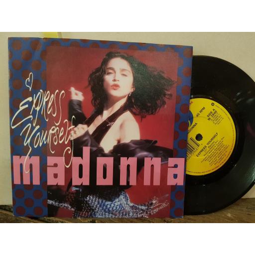 MADONNA express yourself. the look of love. 7" VINYL SINGLE. w2948
