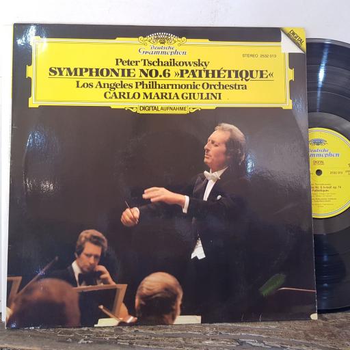 PETER TSCHAIKOWSKY, CARLOS MARIA GIULINI, LOS ANGELES PHILHARMONIC ORCHESTRA Symphonie nr.6 h-moll op.74 "pathetique", 12" vinyl LP. 2532013.