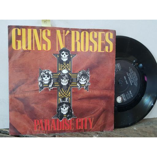 GUNS N' ROSES paradise city. used to love her. 7" VINYL SINGLE. GEF50