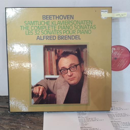 BEETHOVEN, ALFRED BRENDEL Samtliche klaviersonaten - the complete piano sontanas - les 32 sonates pour piano, 13x 12" vinyl LP. 6768004.