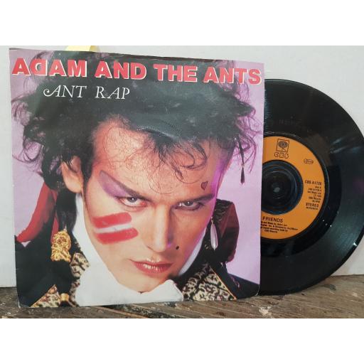 ADAM AND THE ANTS. ant rap. 7" VINYL SINGLE. CBS A1738