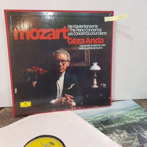 MOZART, GEZE ANDA, CAMERATA ACADEMICA DES SALZBURGER MOZARTEUMS Die klavierkonzerte - the piano concertos - les concertos pour piano, 12x 12" vinyl LP. 2720030.