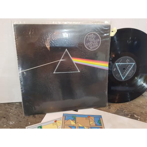 PINK FLOYD The dark side of the moon, 12" vinyl LP. 2 POSTERS AND 2 STICKERS. SHLV804