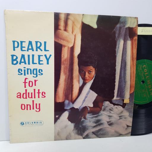 PEARL BAILEY Sings for adults only, 12" vinyl LP. 33S1126