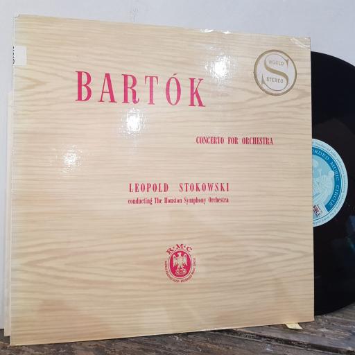 BELA BARTOK Concerto for orchestra, 12" vinyl LP. SCM36.
