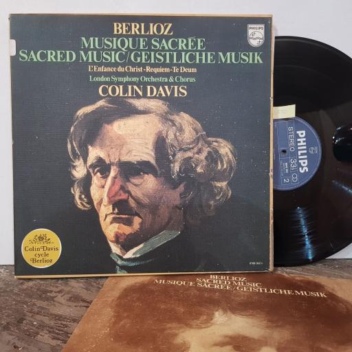 1st PRESS 1979, LOOKS UNPLAYED. BERLIOZ, LONDON SYMPHONY ORCHESTRA, COLIN DAVIS Sacred music / musique sacree / geistliche musik, 5x 12" vinyl LP. 6768002.