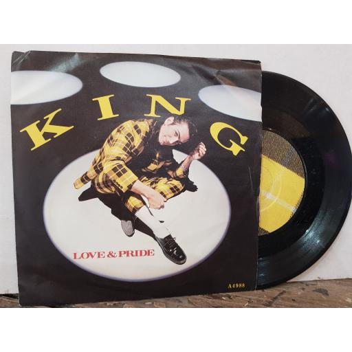 KING love and pride. 7" VINYL SINGLE. A4988