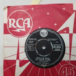 ELVIS PRESLEY (Marie's the name) his latest flame, Little sister, 7" vinyl single. 45RCA1258