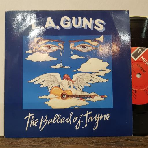 LA GUNS Ballad of jayne, Ballad of jayne (live), 7" vinyl single. MER361