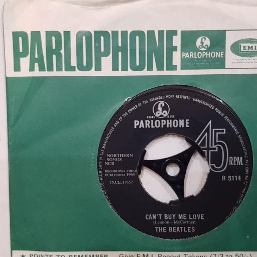 THE BEATLES Can't buy me love, You can't do that, 7" vinyl single. R5114