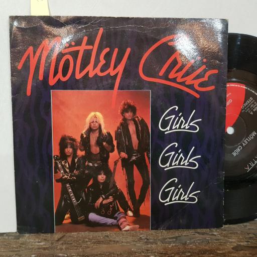 MOTLEY CREW girls girls girls sumtin' for nuthin'. 7" vinyl SINGLE. EKR59