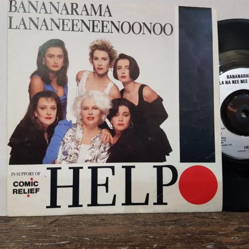BANANARAMA, LANANEENEENOONOO Help!, Help, 7" vinyl single. LON222