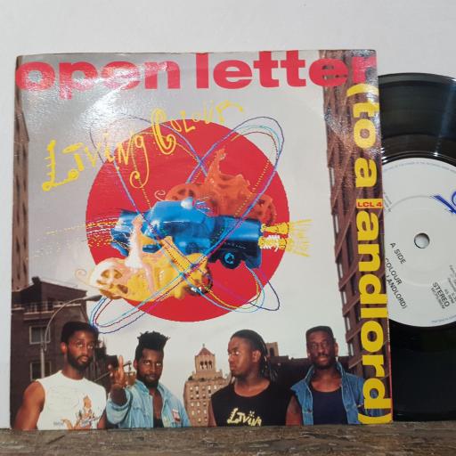 LIVING COLOUR Open letter (to a landlord), Cult of personality, 7" vinyl single. LCL4