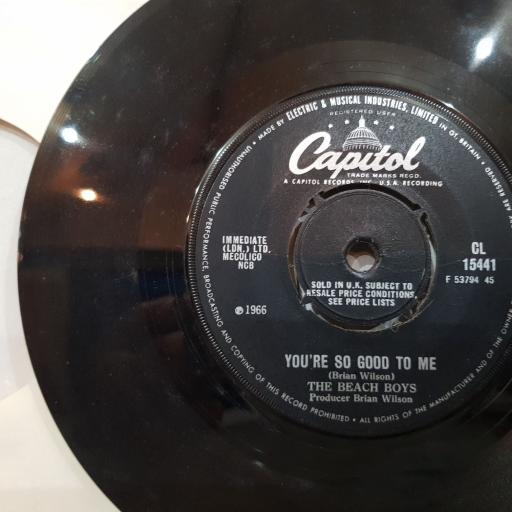 THE BEACH BOYS You're so good to me, Sloop john b, 7" vinyl single. CL15441