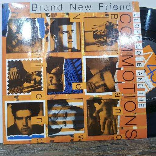 LLOYD COLE AND THE COMMOTIONS Brand new friend, Her last fling, 7" vinyl single. COLE4