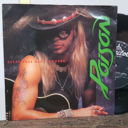 POISON every rose has its thorn. back to the rocking horse. 7" vinyl SINGLE. CL520