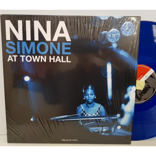 NINA SIMONE at town hall coloured vinyl blue. notlp249. 12" VINYL LP