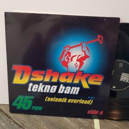 D-SHAKE Tekno bam (seismic overload), 12" vinyl LP. BANG017