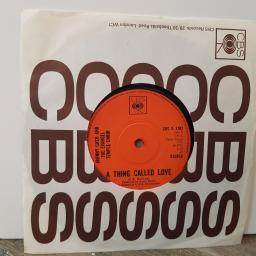 JOHNNY CASH AND THE EVANGEL TEMPLE CHOIR A thing called love, 7" vinyl single. CBSS7797