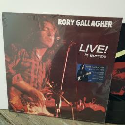 RORY GALLAGHER Live! in europe, 12" vinyl LP. 5797718