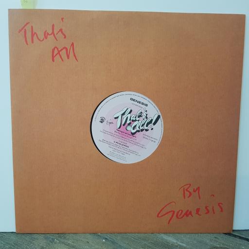 GENESIS That's all, 12" vinyl LP. TATA112