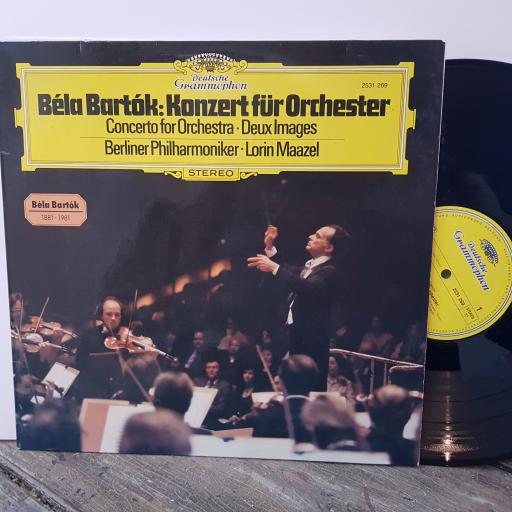 BELA BARTOK. BERLINER PHILHARMONIKER - LORIN MAAZEL Konzert fur orchester, 12" vinyl LP. 2531269