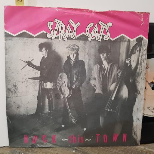 STRAY CATS Rock this town, 7" vinyl single. SCAT2
