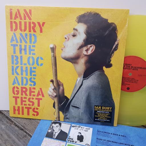 IAN DURY AND THE BLOCKHEADS Greatest hits, 12" vinyl LP compilation. DEMREC280