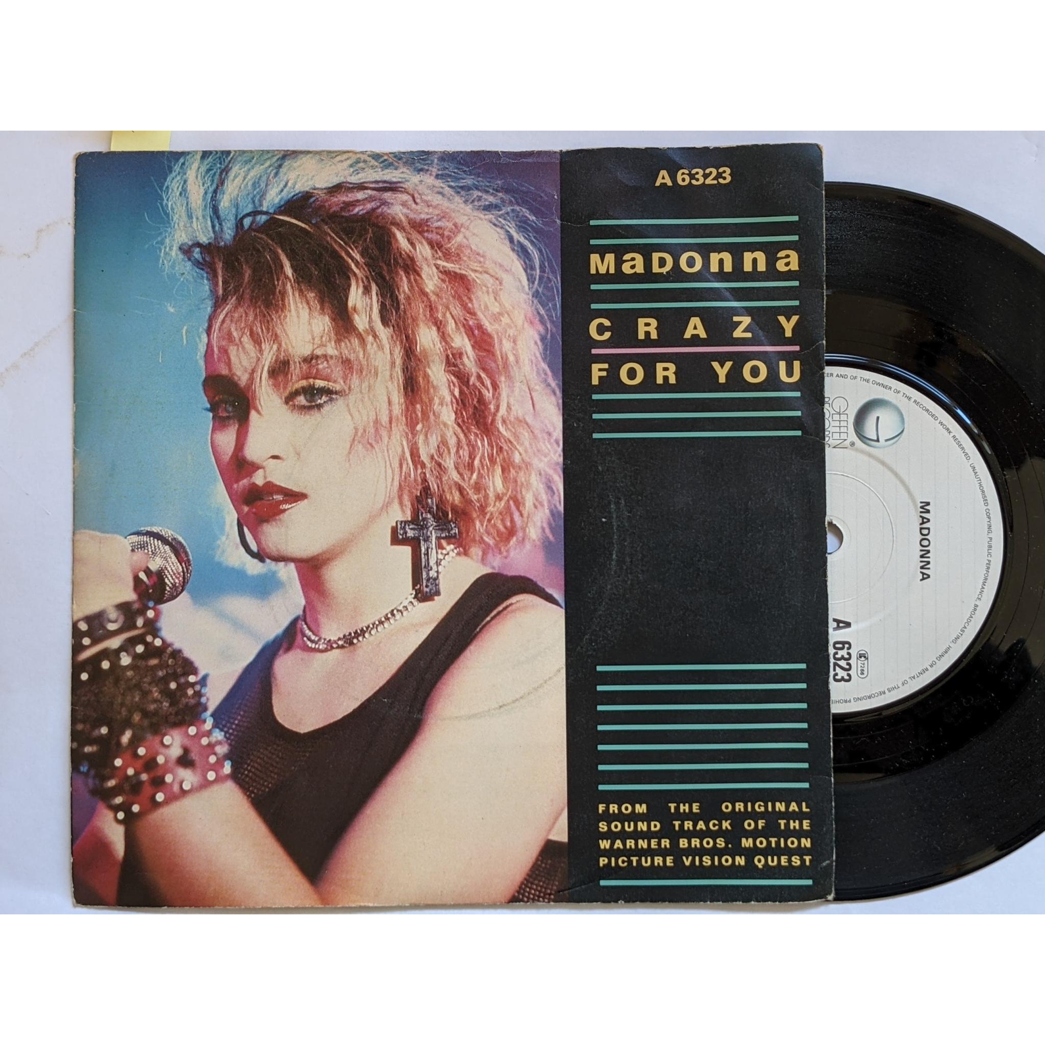 MADONNA Crazy for you. SAMMY HAGAR I'll fall in love again, 7" vinyl