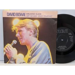 DAVID BOWIE breaking glass, art decade, ziggy stardust 7" vinyl SINGLE. BOW520