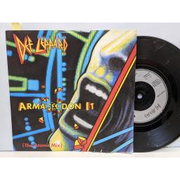 DEF LEPPARD Armageddon, Ring of fire, 7" vinyl SINGLE. LEP4