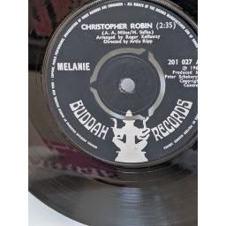 MELANIE Christopher robin, Mr tambourine man, 7" vinyl SINGLE. 201027
