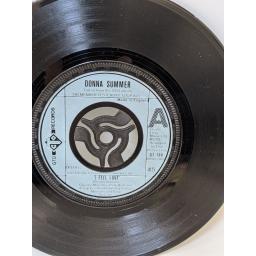DONNA SUMMER I feel love, Can't we just sit down (and talk it over), 7" vinyl SINGLE. GT100
