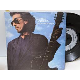 GEORGE HARRISON Got my mind set on you, Lay his head, 7" vinyl SINGLE. W8178