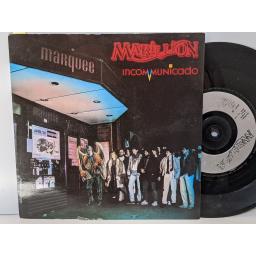 MARILLION Incommunicado, Going under, 7" vinyl SINGLE. MARIL6