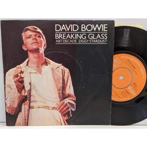 DAVID BOWIE Breaking glass, Art decade, Ziggy stardust, 7" vinyl SINGLE. BOW1