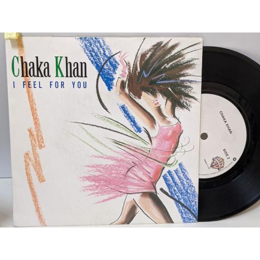 CHAKA KHAN I feel for you, Chinatown, 7" vinyl SINGLE. W9209