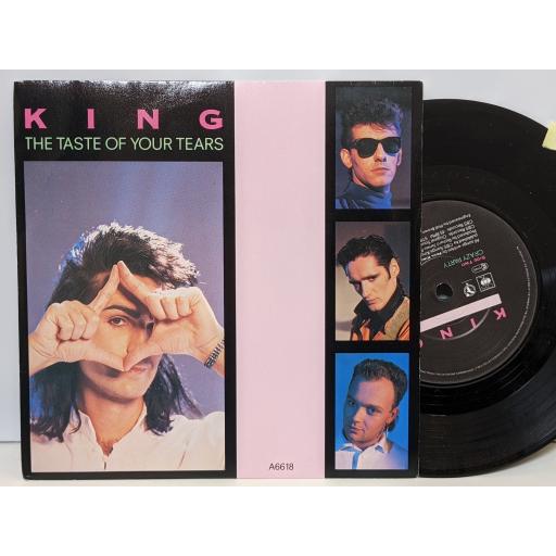 KING The taste of your tears, Crazy party, 7" vinyl SINGLE. A6618