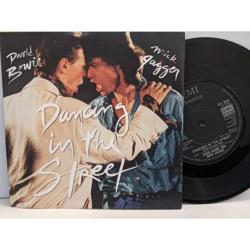 DAVID BOWIE AND MICK JAGGER Dancing in the street, (instrumental), 7" vinyl SINGLE. EA204