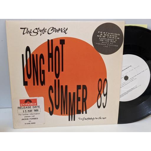 THE STYLE COUNCIL Long hot summer 89 mix, Everybody's on the run, 7" vinyl SINGLE. LHS1