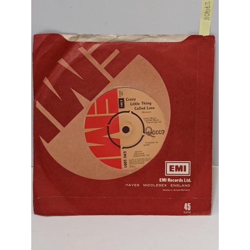 QUEEN Crazy little thing called love, We will rock you, 7" vinyl SINGLE. EMI5001