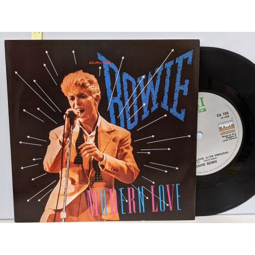 DAVID BOWIE Modern love, Modern love (live), 7" vinyl SINGLE. EA158