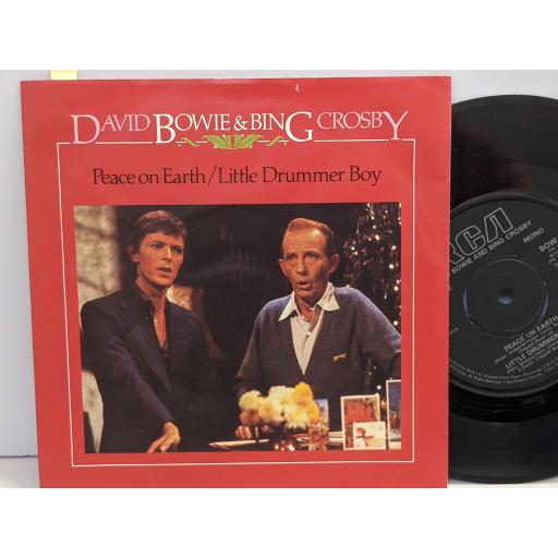 DAVID BOWIE AND BING CROSBY Peace on earth, Little drummer boy, Fantastic voyage, 7" vinyl SINGLE. BOW12